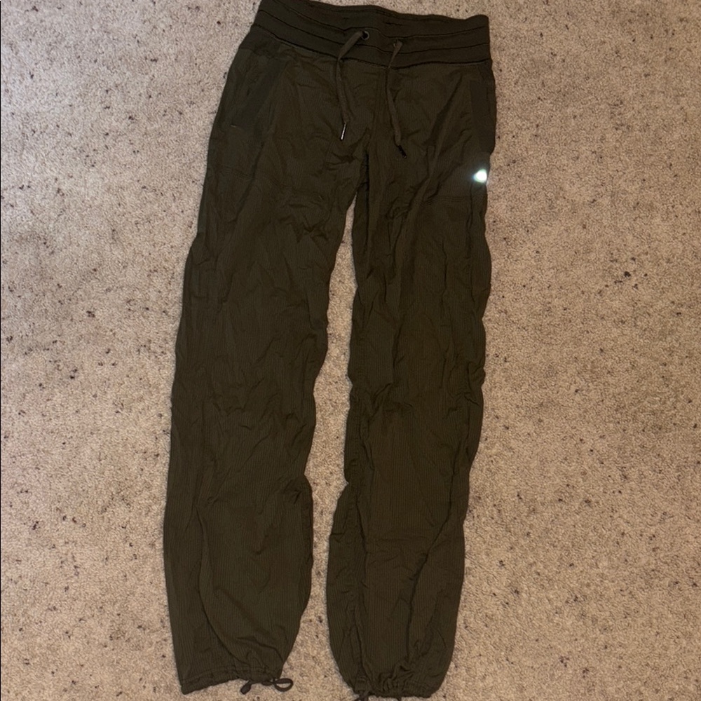Olive Green Lululemon Dance Studio pants